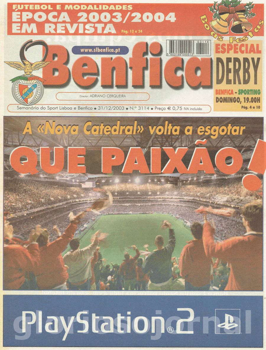 jornal o benfica 3114 2003-12-31